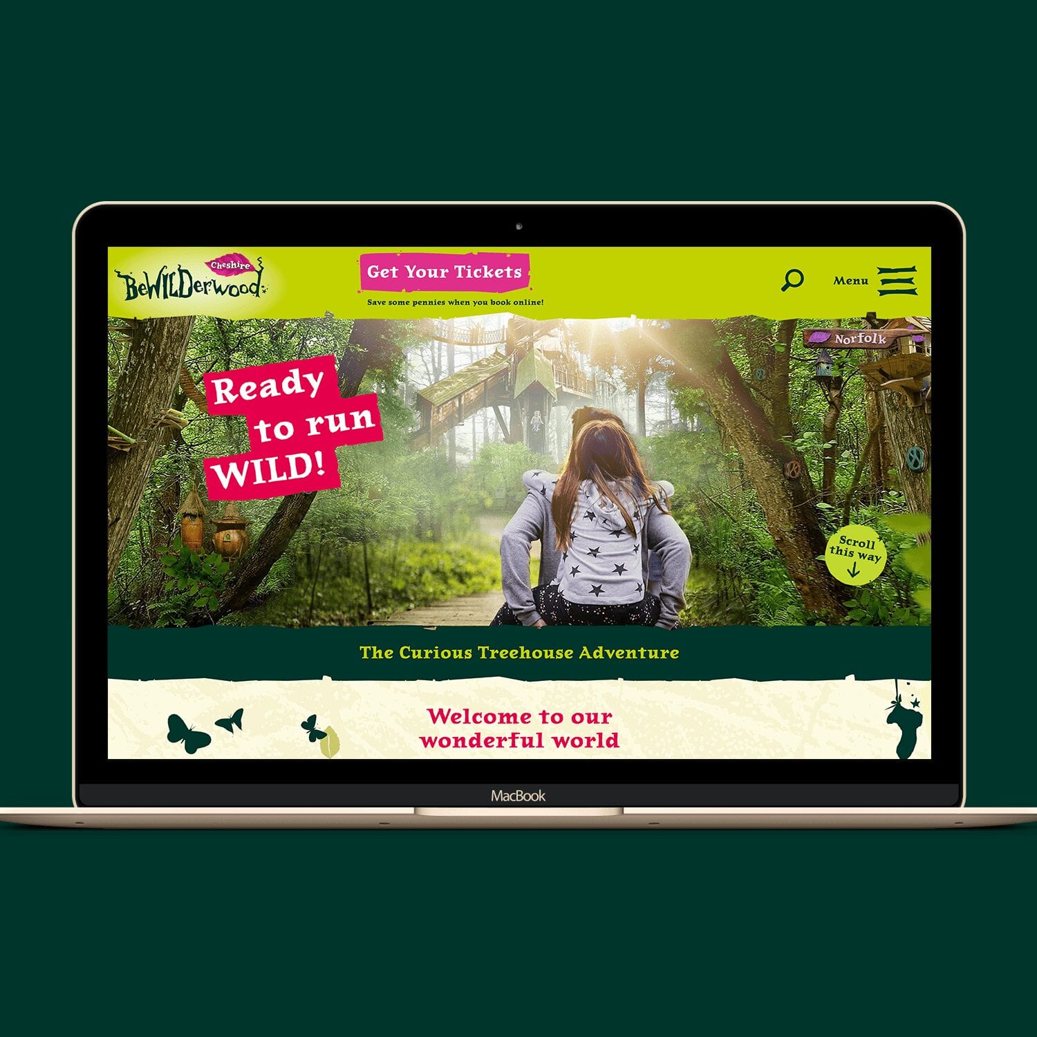 Visual record of BeWILDerwood Parks Digital Portal