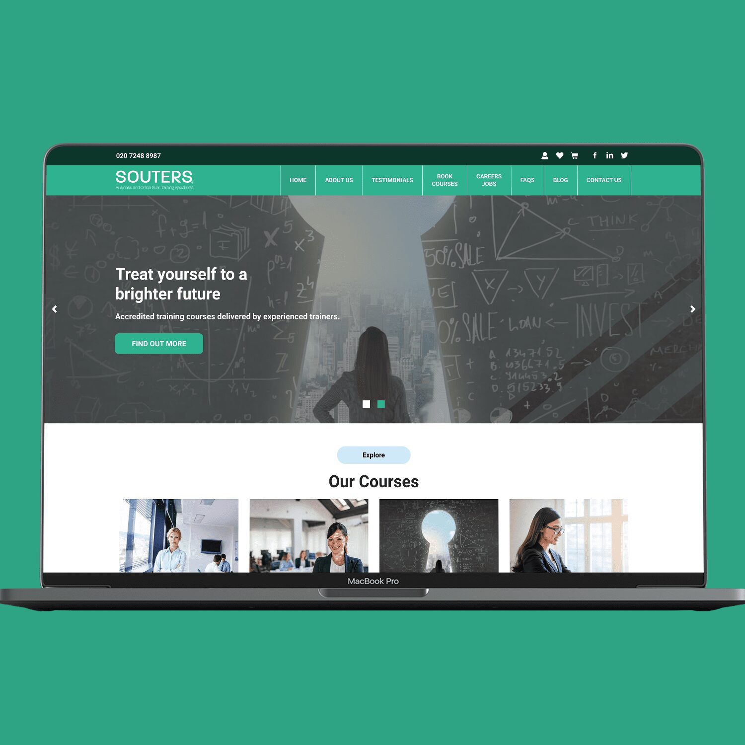 Visual record of Souters Training Portal & Executive LMS