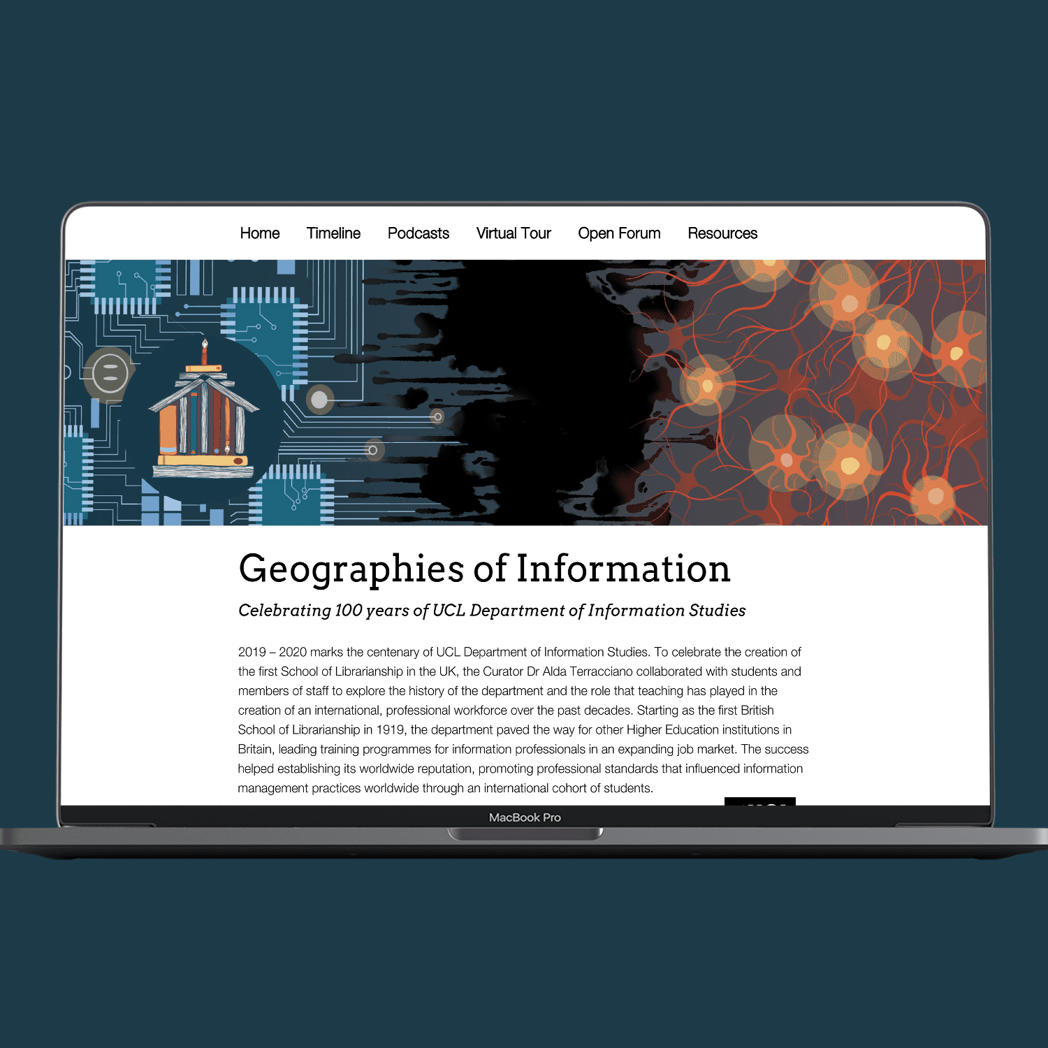 Visual record of UCL 100 Years of Information Studies